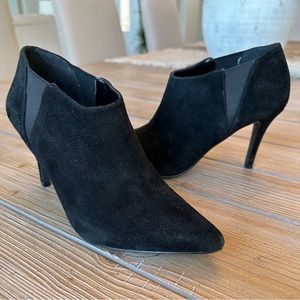 Jessica Simpson Black Suede Slip On Bootie - Sz 7.5